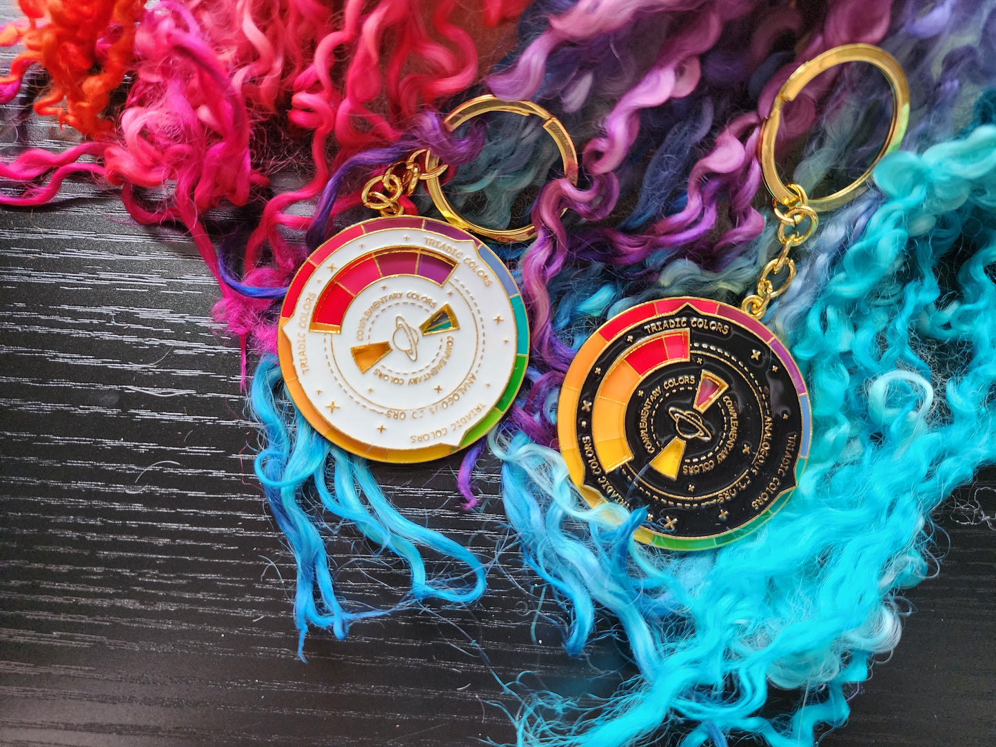 Color Theory Spinning Keychain