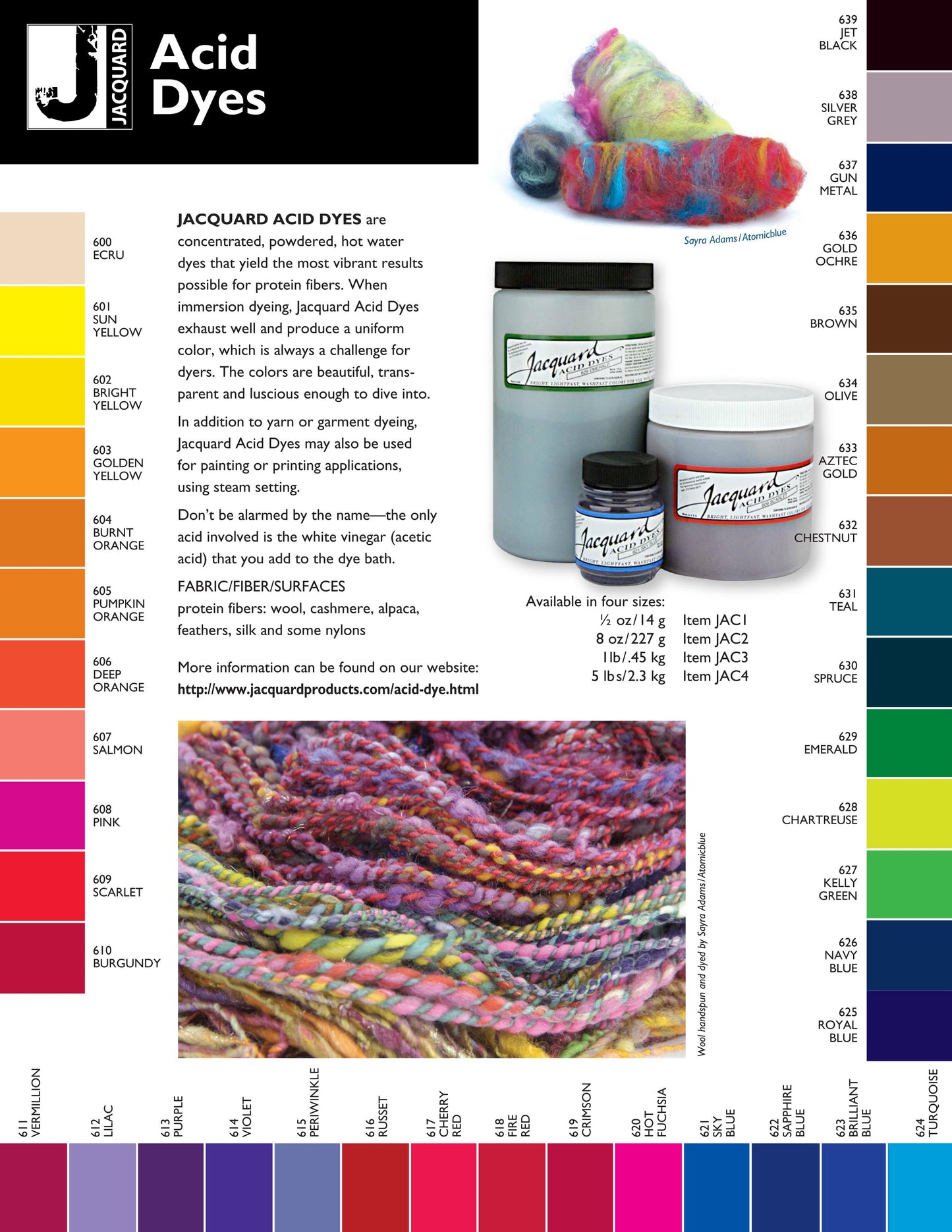 Acid Dye -  1/2 oz